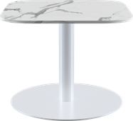 White Halo Side Table